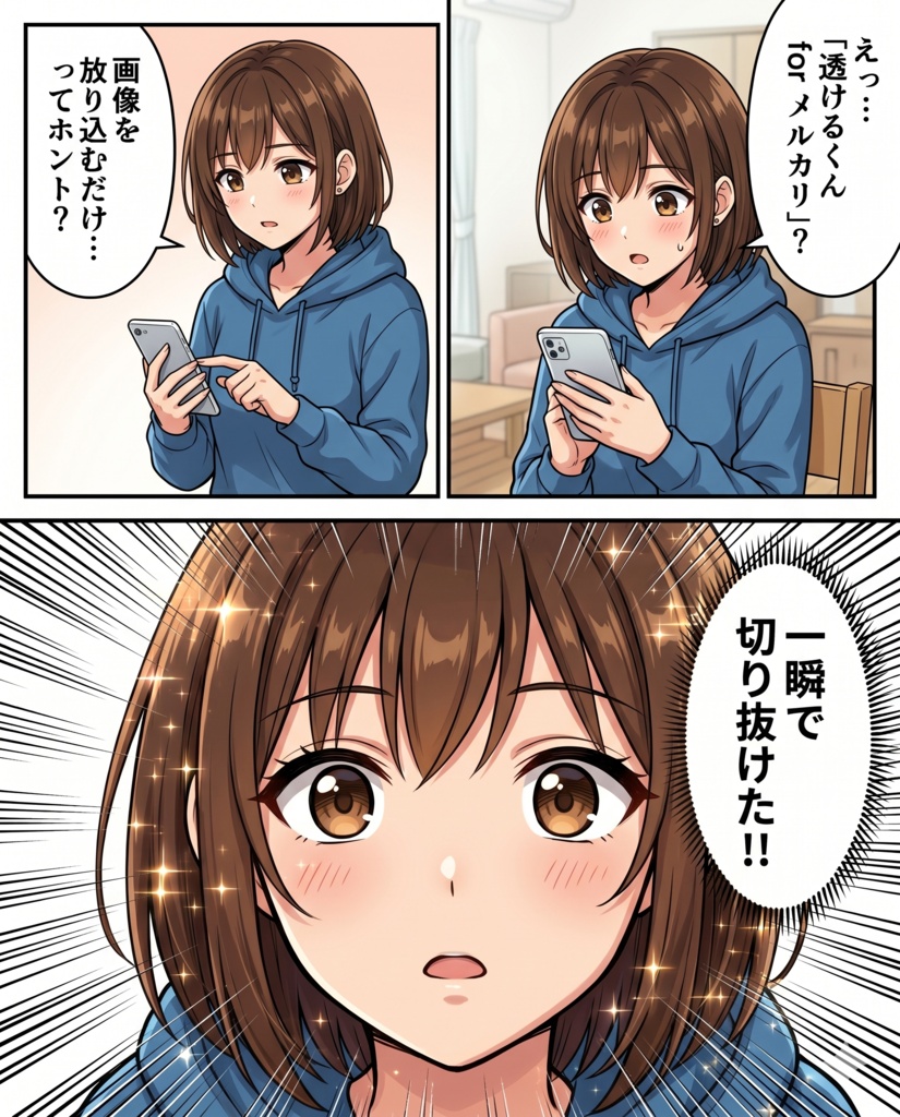 透けるくん for メルカリ