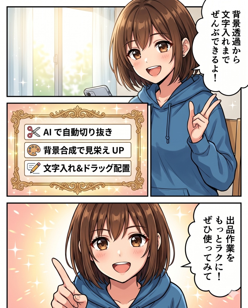 透けるくん for メルカリ