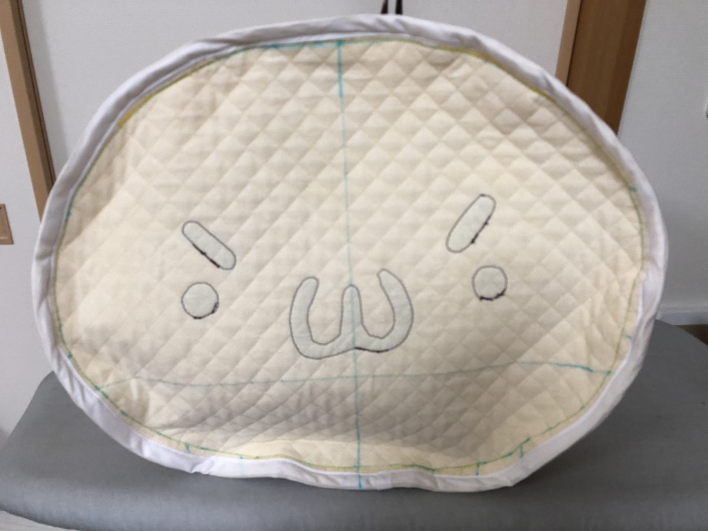 しょぼーんバッグ(`・ω・´)黄色地茶顔