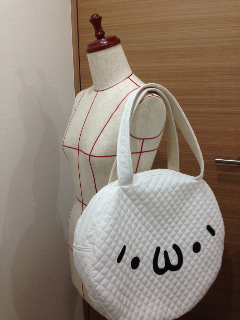 しょぼーんバッグ(`・ω・´)黄色地茶顔