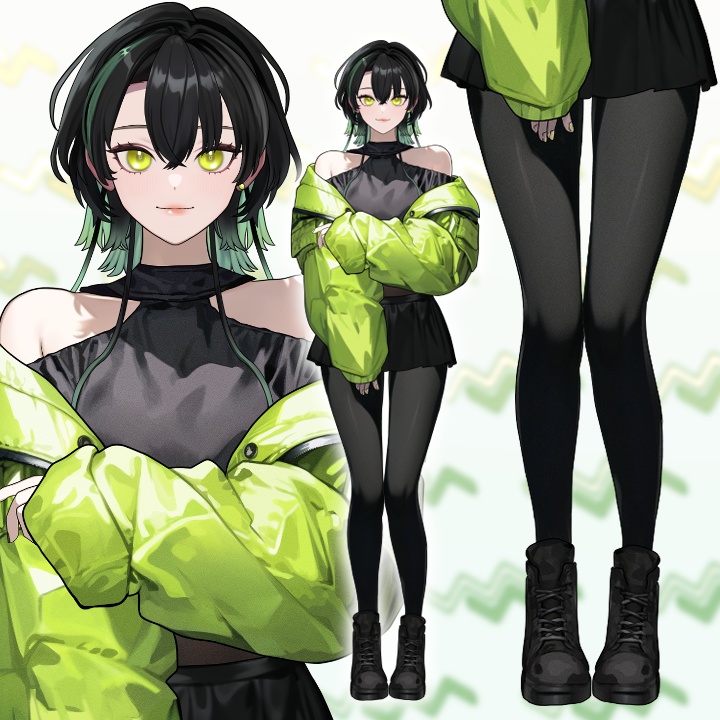 【限定1点】 緑の女の子 【VTS対応】