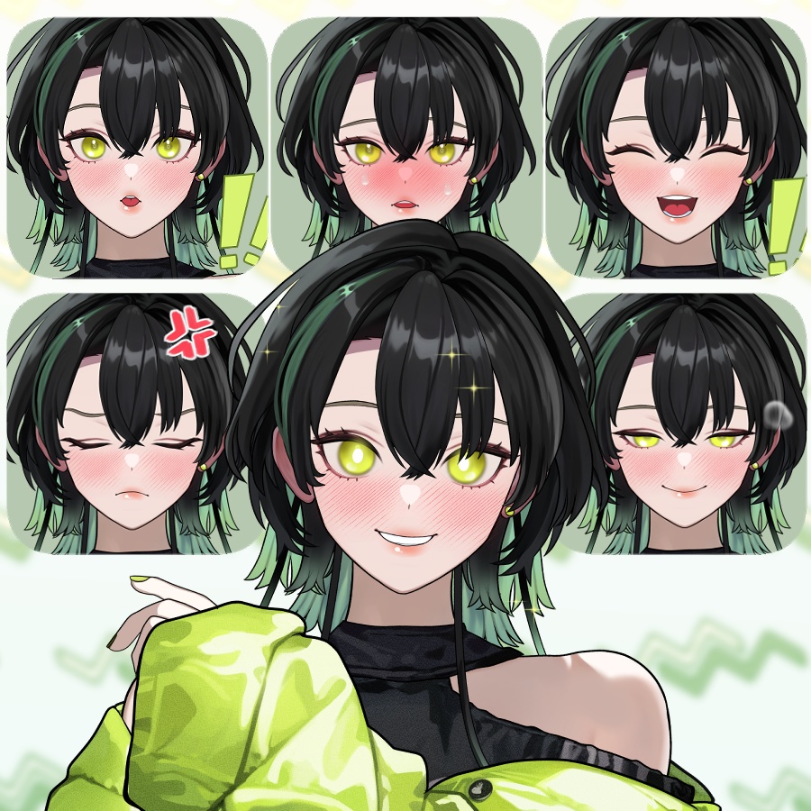 【限定1点】 緑の女の子 【VTS対応】
