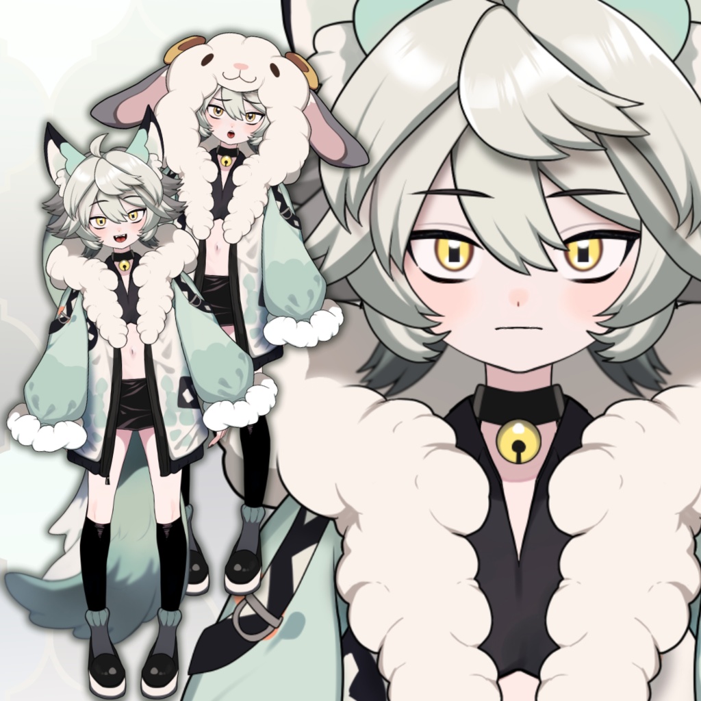【限定1点】 キツネ? 羊? 【VTS対応】