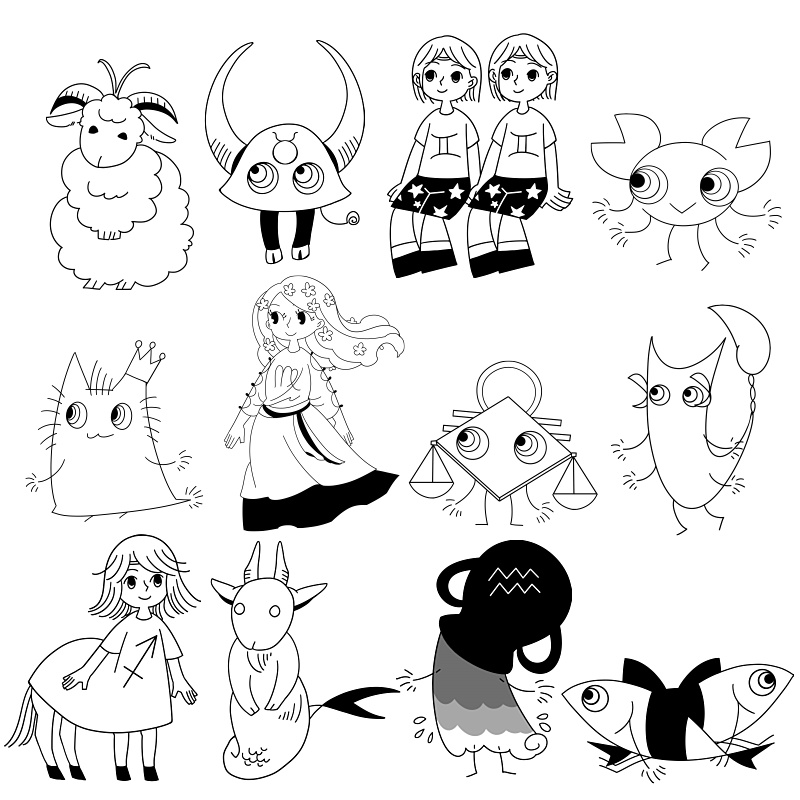 黄道十二星座マスキングテープ