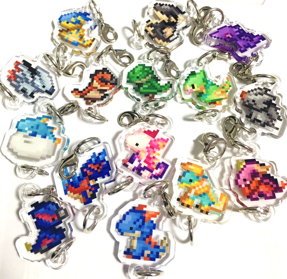 【MH】ドット絵連結アクキー