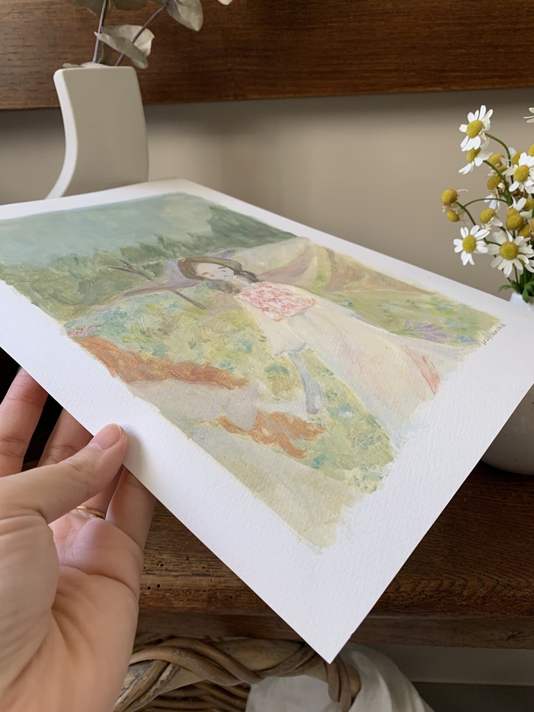 油彩drawing”繋いだままで”