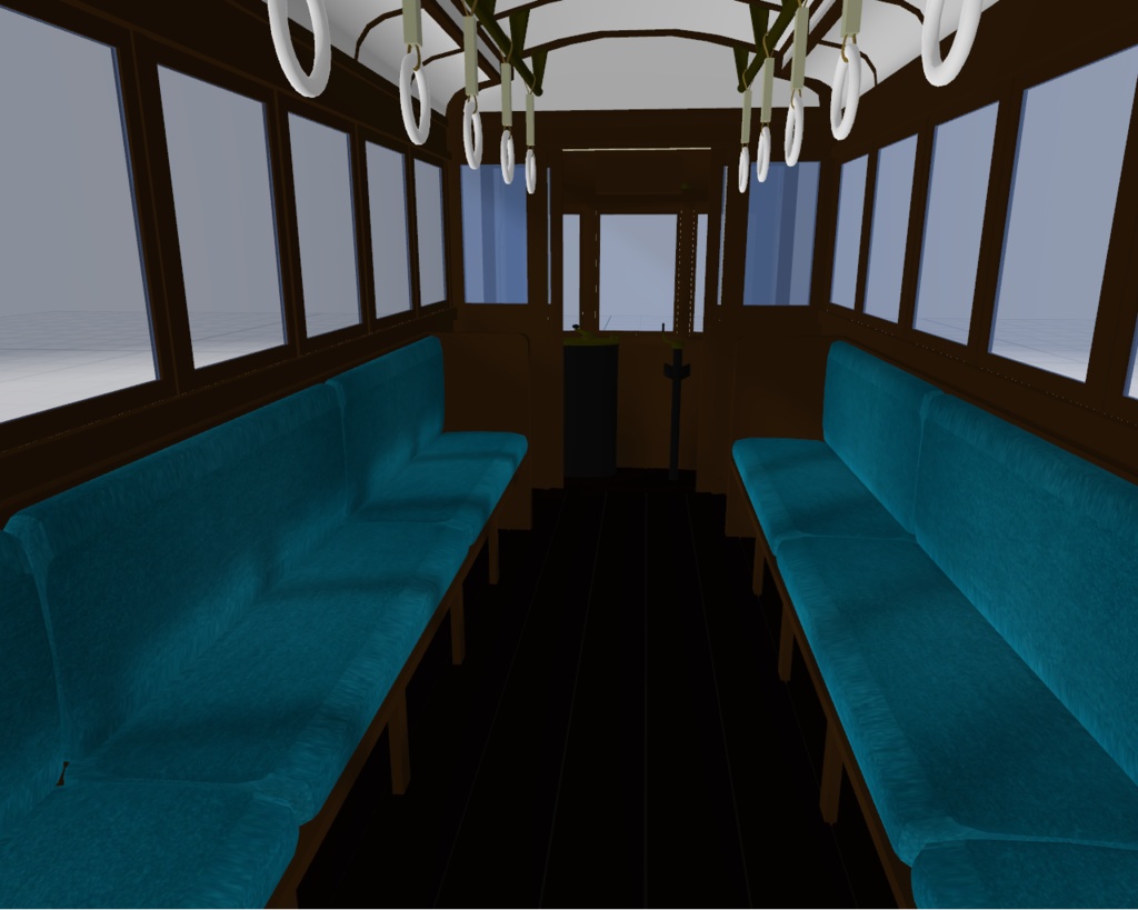 【3Dモデル】400形タイプ・路面電車 (Japanese old tram) ※販売終了予告・新規DL非推奨