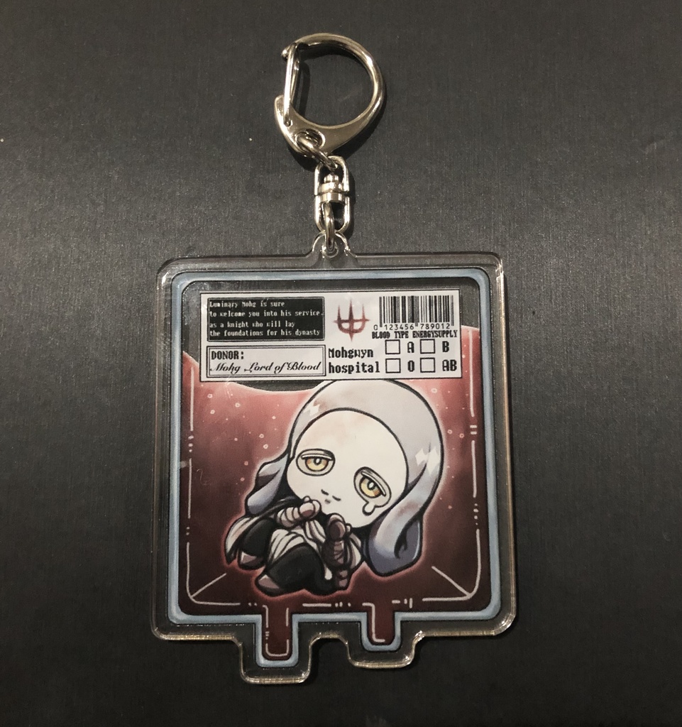 白面のヴァレー 輸血パック風アクキー