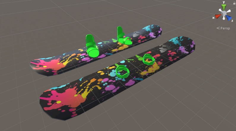 【無料有り】スノボっぽい板+移動モーション