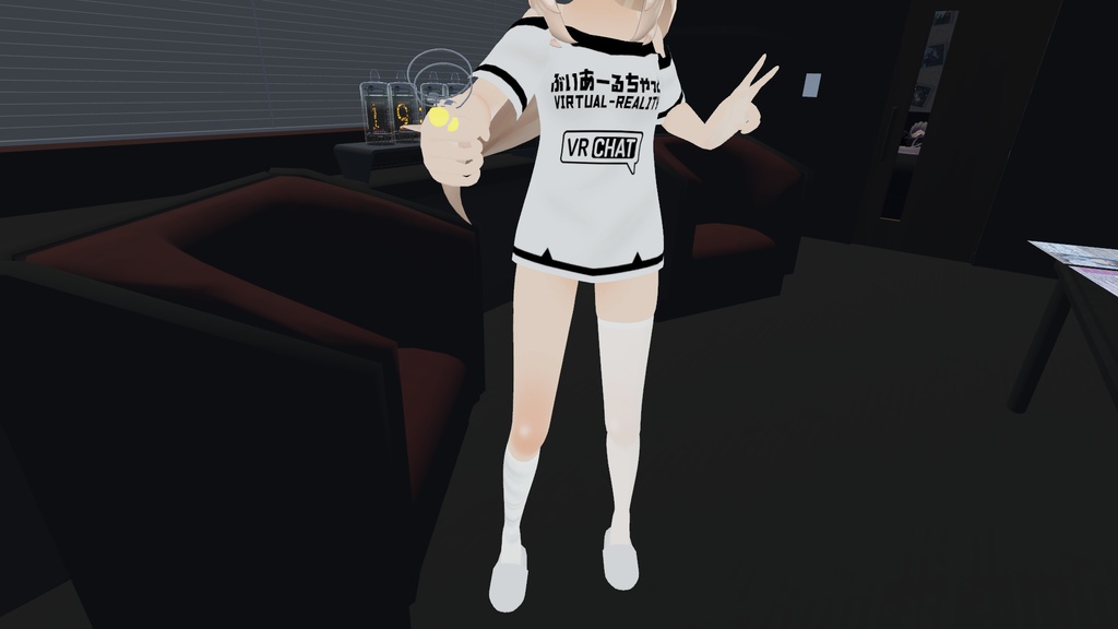 部屋着的なTシャツ【スキニング済】