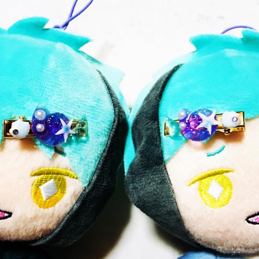 オクタイメージ ヘアクリップ 蝶ネクタイ風ネックレス(ライト)