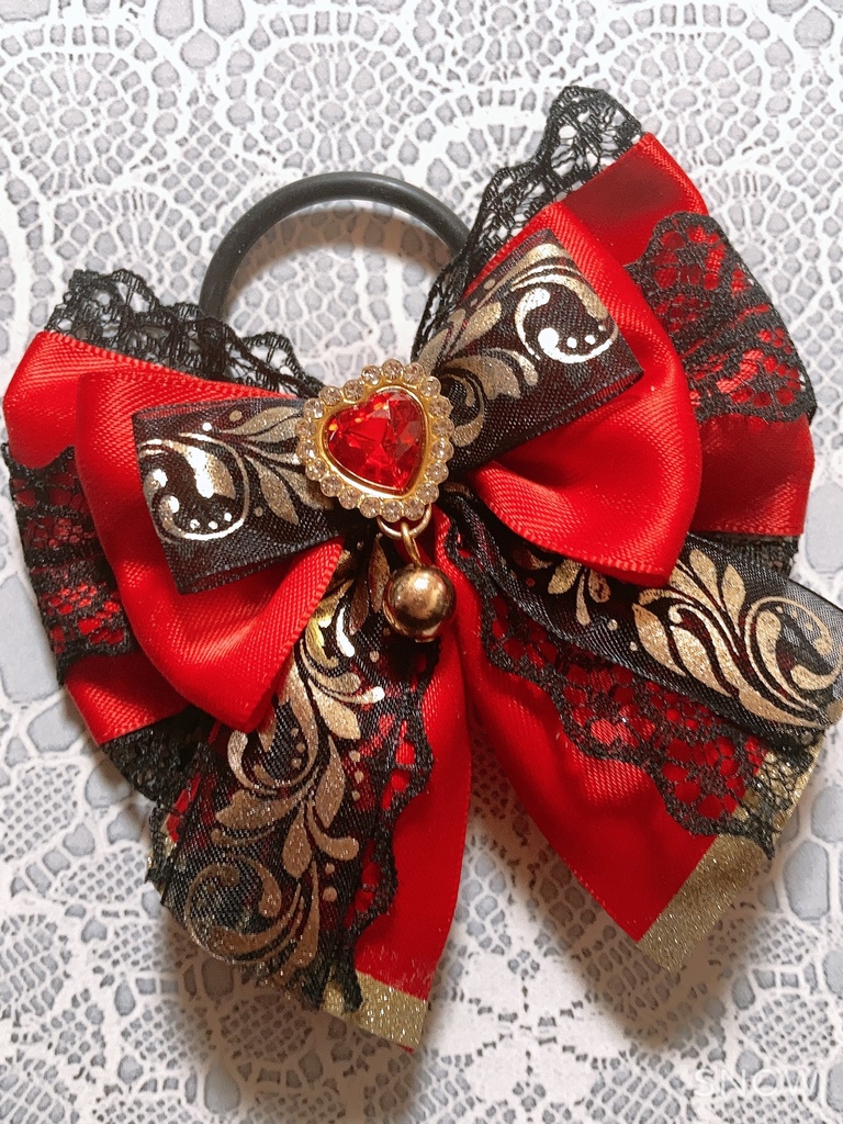 キンブレリボン 推し活 担当カラー赤 ペンライトリボン