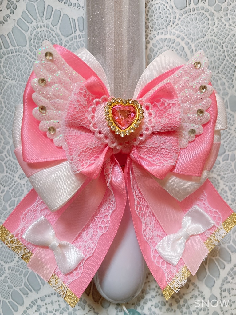 .꒰ঌキンブレリボン、ペンラリボン、ピンク担当໒꒱