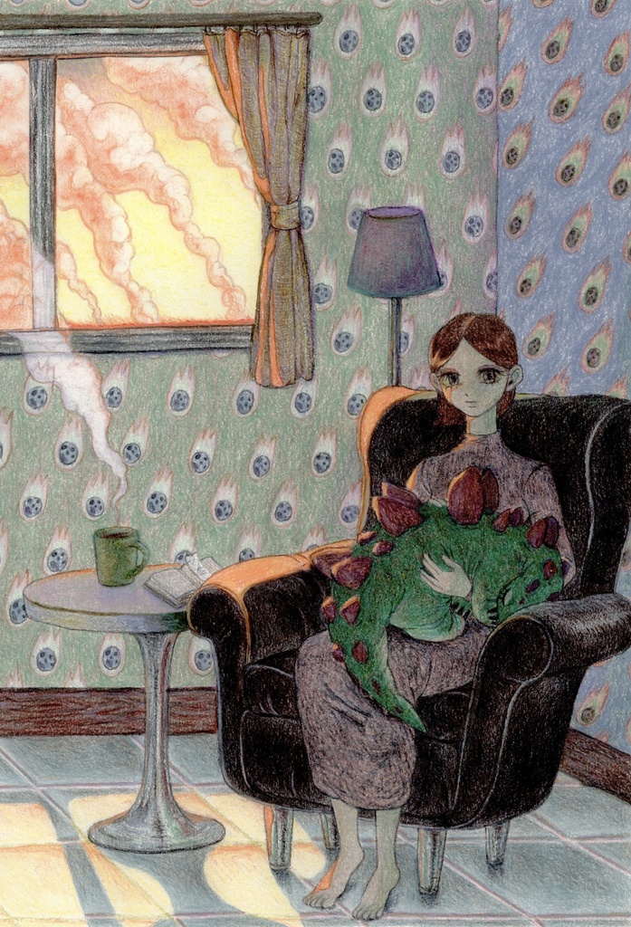 『全ての星が落ちて空が黄色くなった』原画