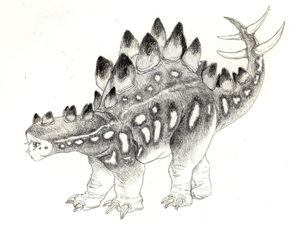 『ステゴザウルス』原画