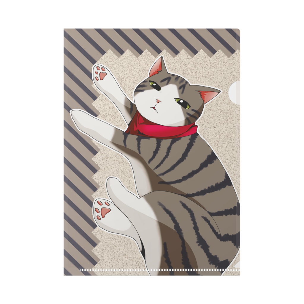 ネコセンパイクリアファイル