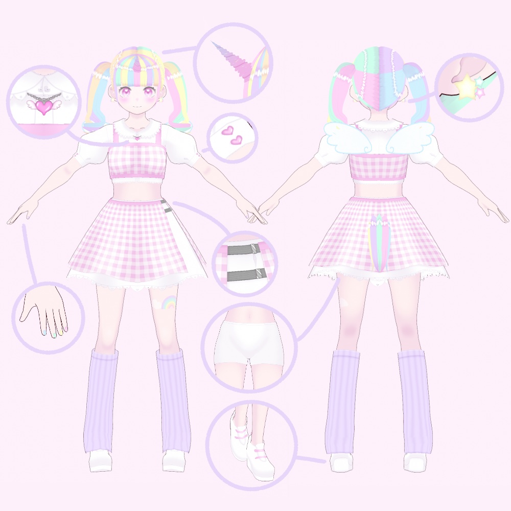 【VRoid モデル アバター】ミラ【vrm & vroid】