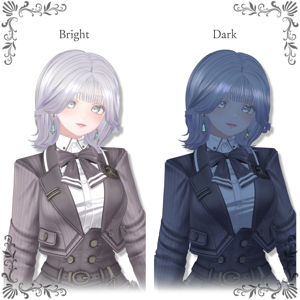 【複数アバター対応】OutwardLongBob