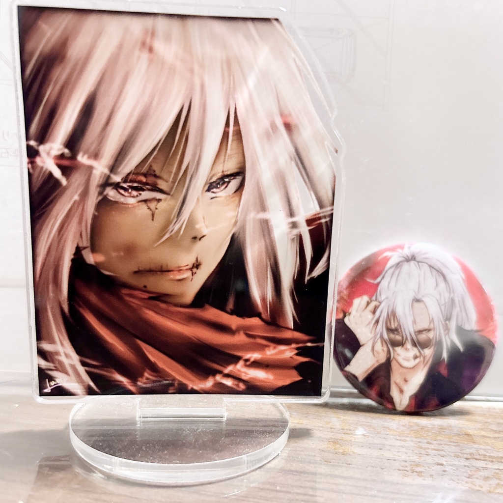 死柄木弔アクリルスタンド(缶バッジ付き)