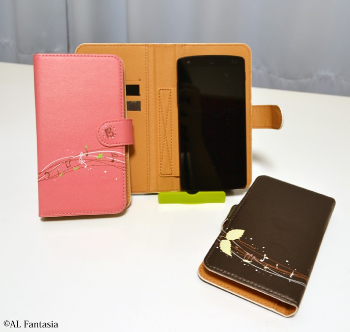 チョコミント+ハ音記号&音楽記号スマホケース♪(iPhone)