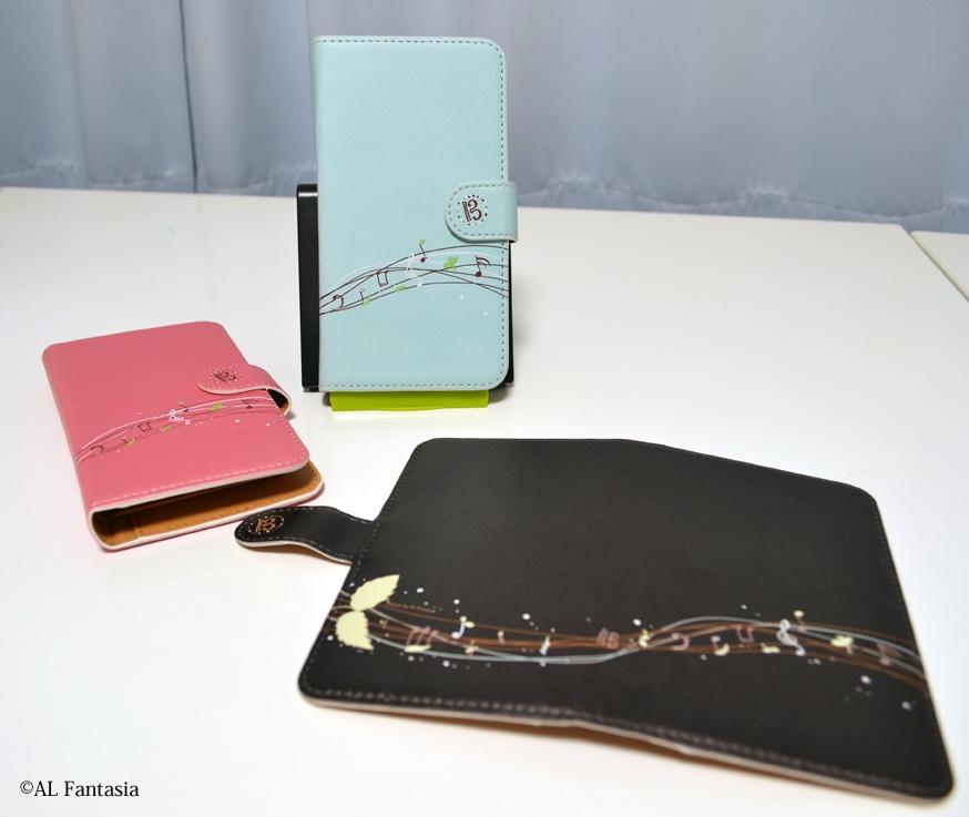 チョコミント+ハ音記号&音楽記号スマホケース♪(iPhone)