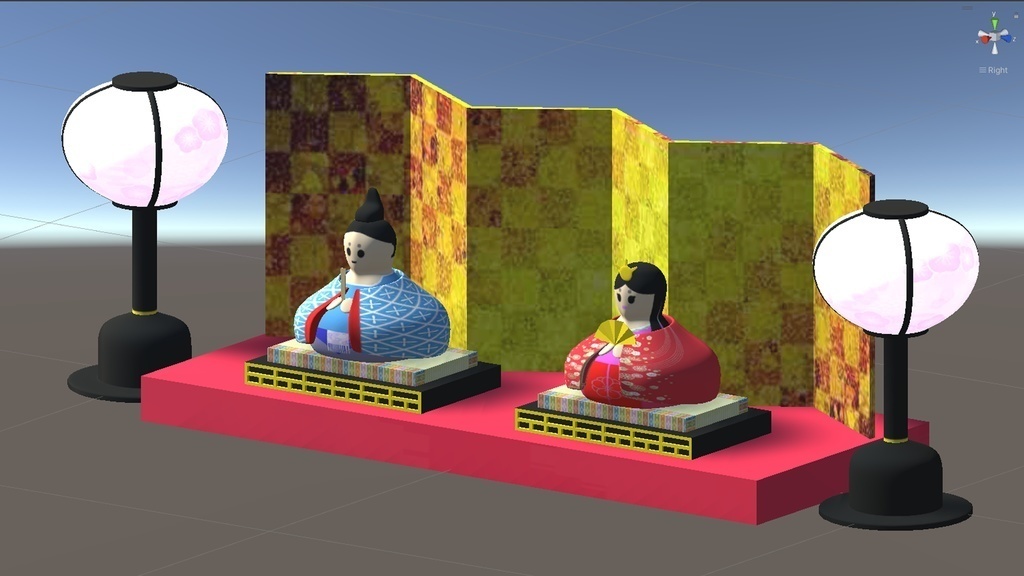 3Dモデル「ひな人形」
