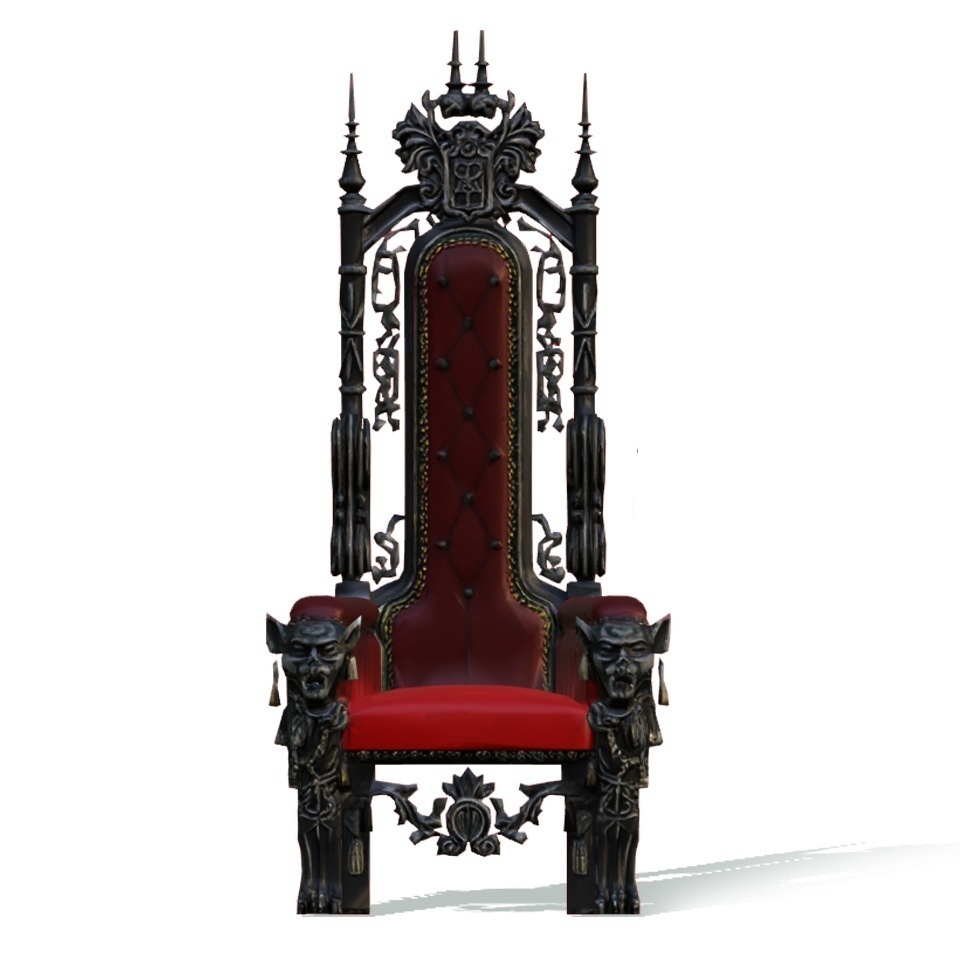 【3Dモデル】深淵の支配者が座す玉座(椅子)