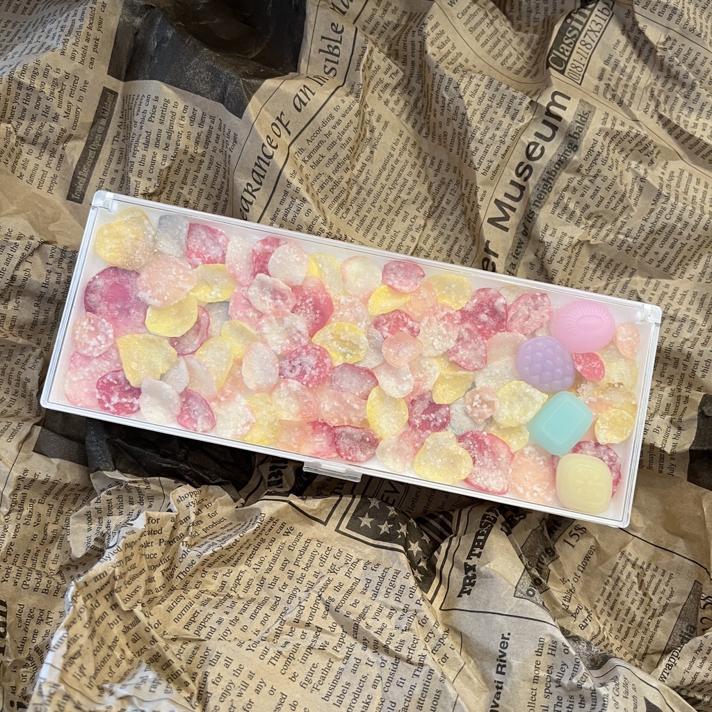 【送料込み】ドロップ&花びらの砂糖漬けマルチケース