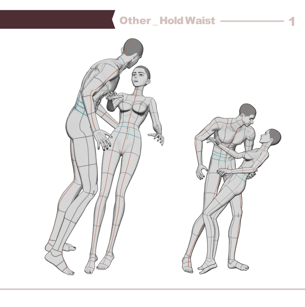 【ロマンティック】男女カップルポーズ vol.1 - AxE