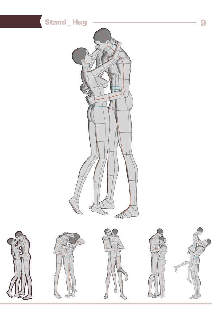 【ロマンティック】男女カップルポーズ vol.1 - AxE