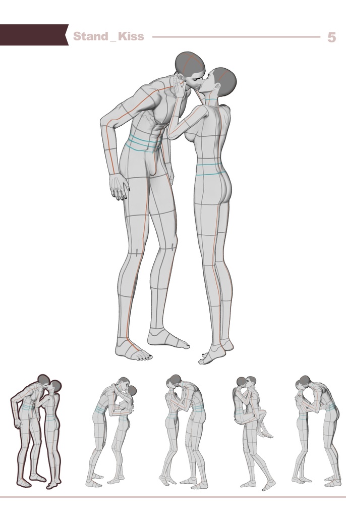 【ロマンティック】男女カップルポーズ vol.1 - AxE