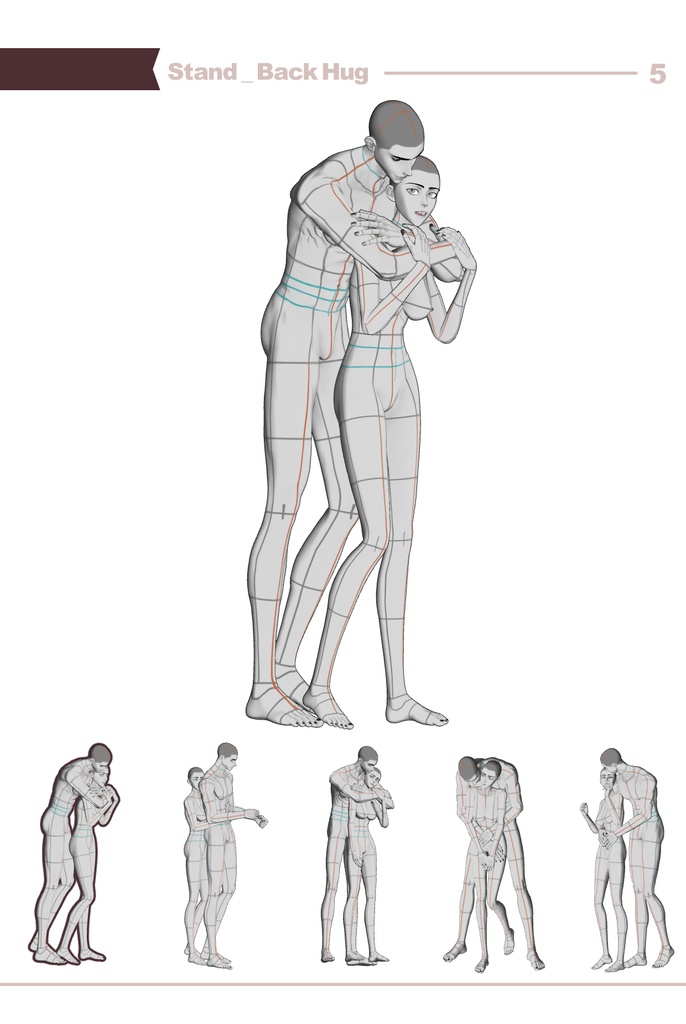 【ロマンティック】男女カップルポーズ vol.1 - AxE