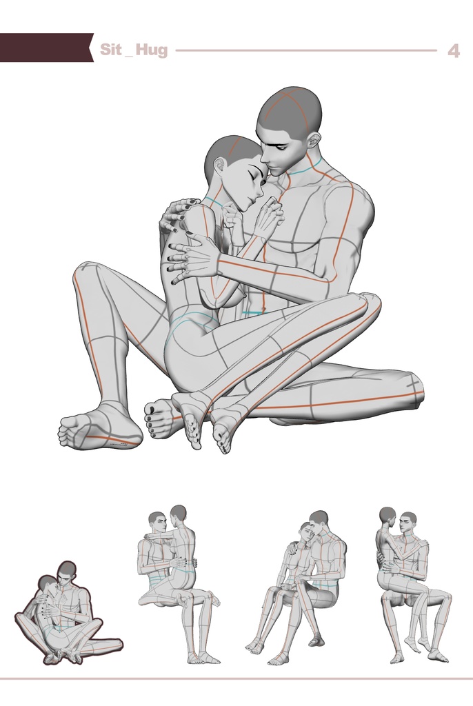 【ロマンティック】男女カップルポーズ vol.1 - AxE