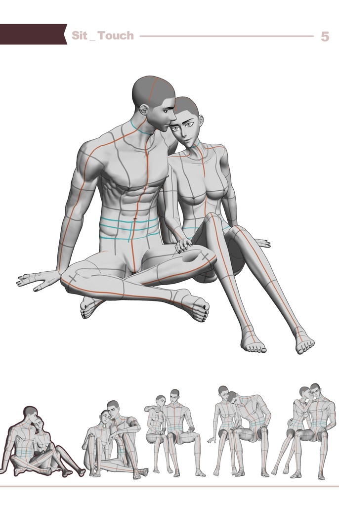 【ロマンティック】男女カップルポーズ vol.1 - AxE