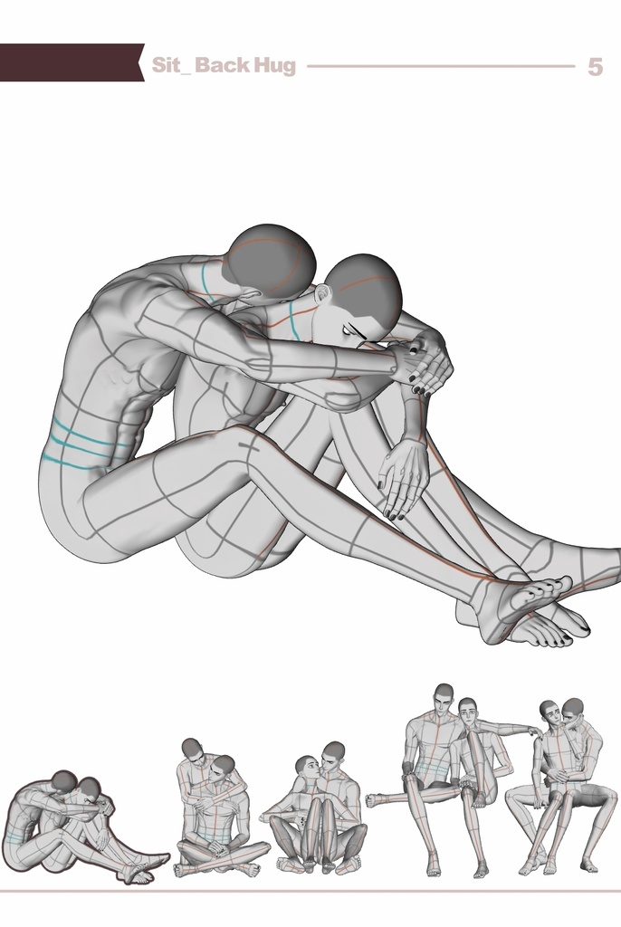 【ロマンティック】男男カップルポーズ vol.7 - AxC