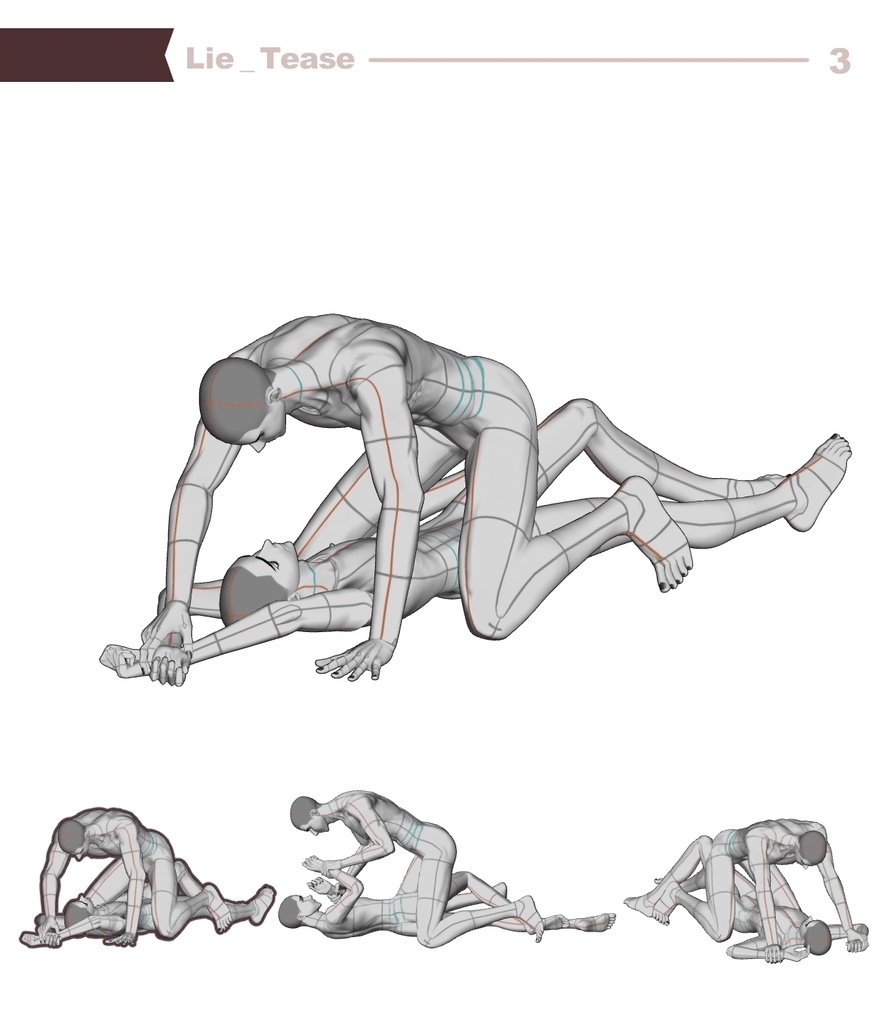 【ロマンティック】男男カップルポーズ vol.7 - AxC