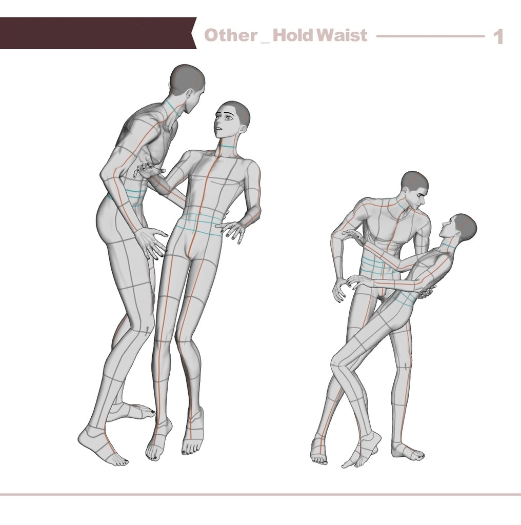 【ロマンティック】男男カップルポーズ vol.7 - AxC