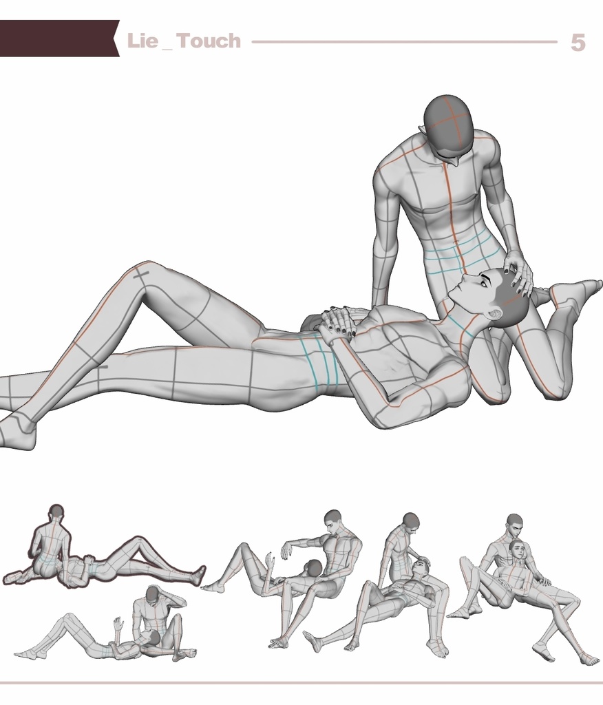 【ロマンティック】男男カップルポーズ vol.7 - AxC