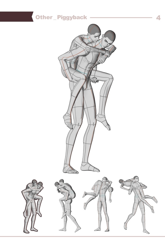 【ロマンティック】男男カップルポーズ vol.7 - AxC