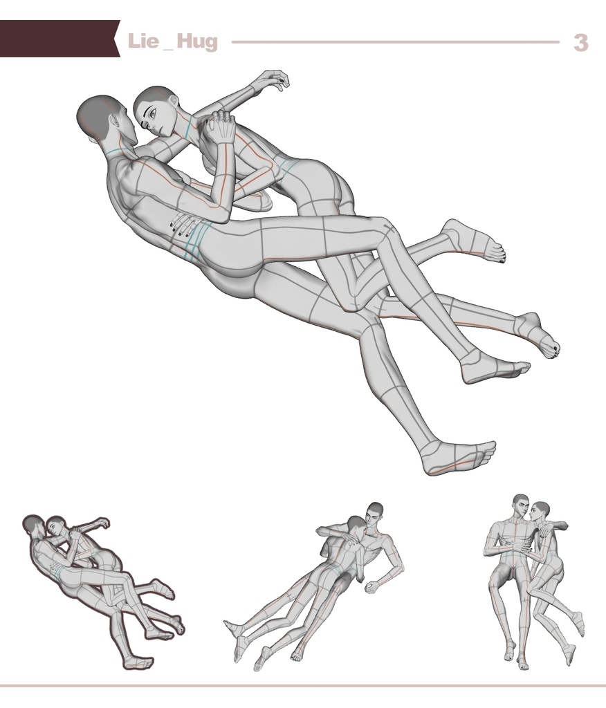 【ロマンティック】男男カップルポーズ vol.7 - AxC