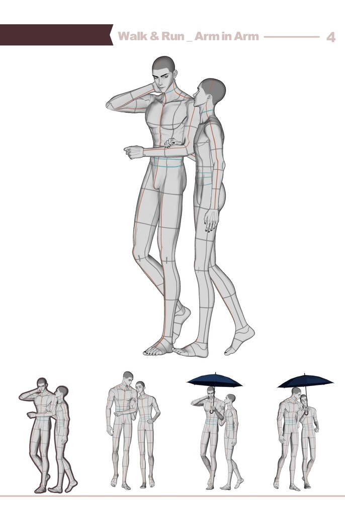 【ロマンティック】男男カップルポーズ vol.7 - AxC