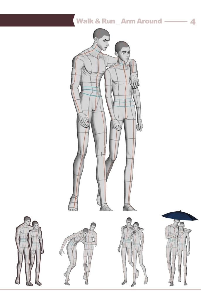 【ロマンティック】男男カップルポーズ vol.7 - AxC