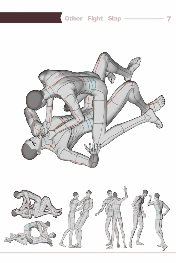 【ロマンティック】男男カップルポーズ vol.8 - AxB