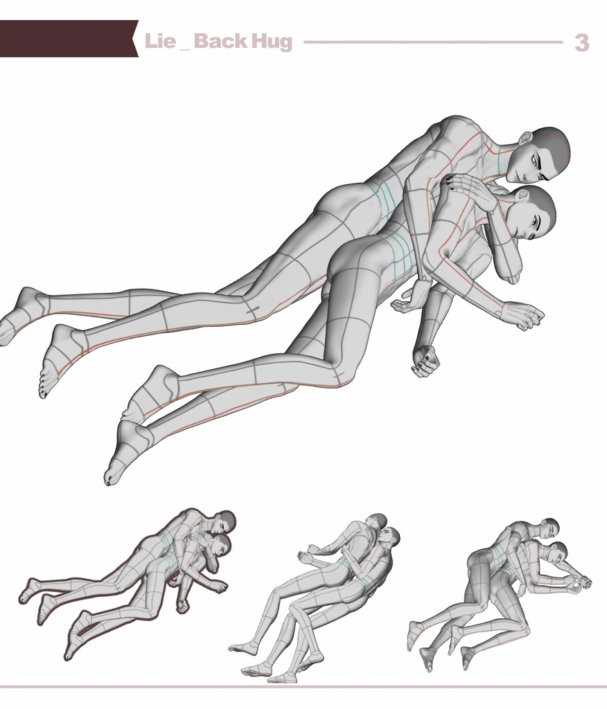 【ロマンティック】男男カップルポーズ vol.8 - AxB