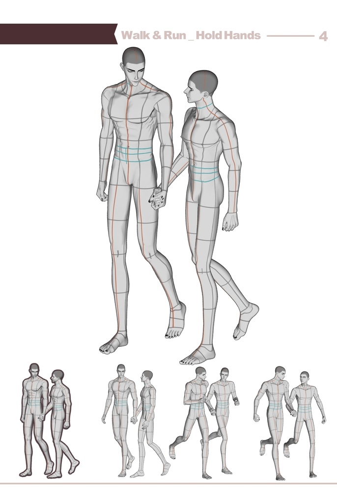 【ロマンティック】男男カップルポーズ vol.8 - AxB