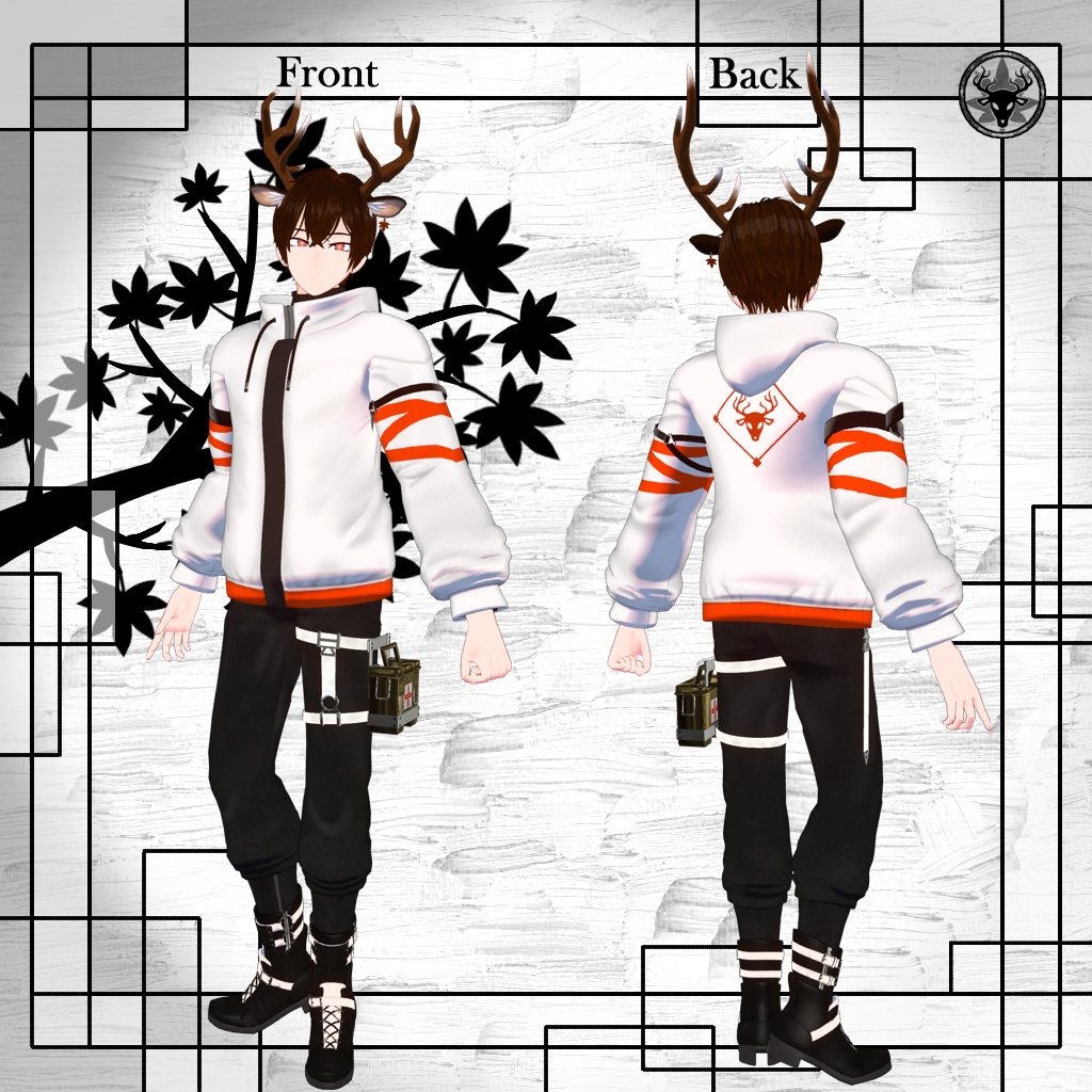 【VRChat想定3Dアバター】ル二ル -RUNIRU-