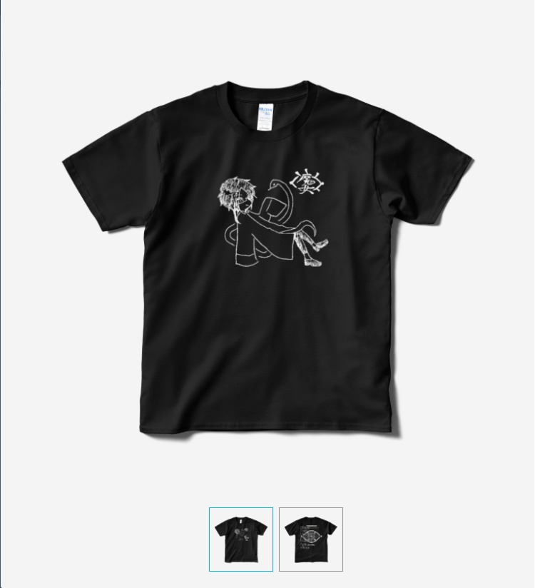 コンフェ協会オリジナルTシャツ- 魔女(黒両面)