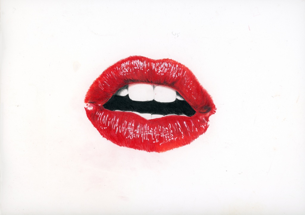 【複製原画】色鉛筆画 「LADY」額装無