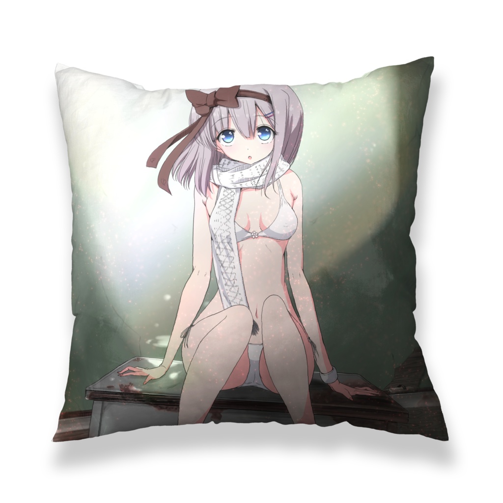 水着マフラー妖夢ちゃんグラビアクッションカバー