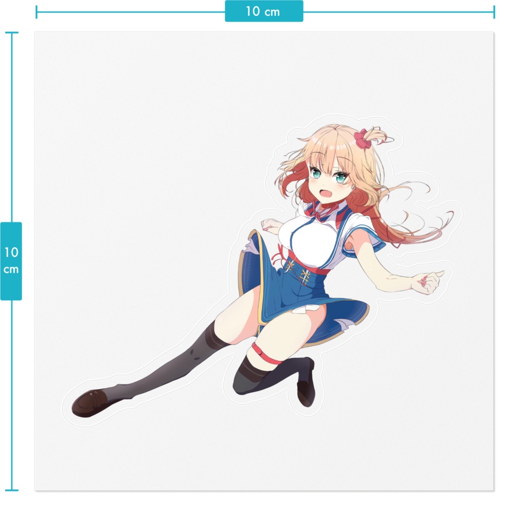 【非公式】赤井はあと/はあちゃま/制服/ステッカー